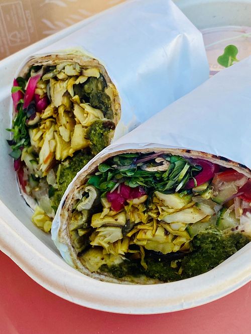 Mixed Grill Wrap at Plant Daddy's Kitchen in Oceanside