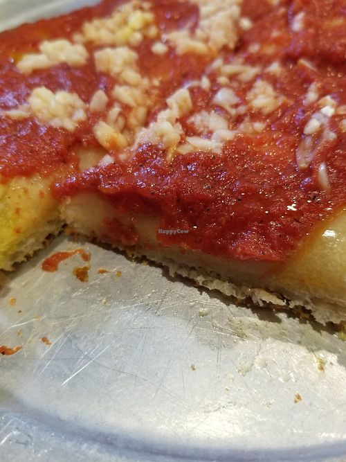 Doughy inside crust. at Via 313 Pizza in Cedar Park