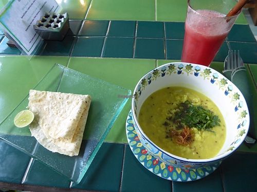 Indian Dhal at Akar Cafe in Lovina
