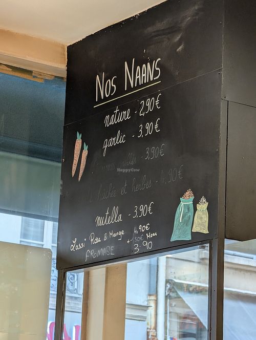 Naan (nicht vegan) at Kurry Up in Paris