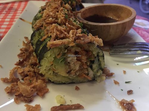 A close up of the sushi dish at TerraZen Centre in Amsterdam