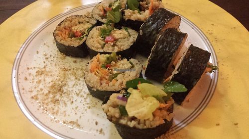 Sushi at TerraZen Centre in Amsterdam