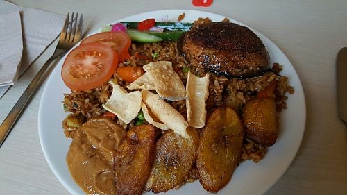 Jamaican plate at TerraZen Centre in Amsterdam