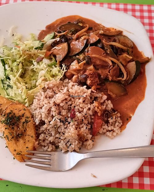 Jamaican plate at TerraZen Centre in Amsterdam