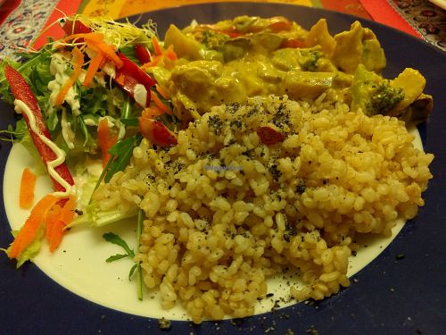 vegan plate at TerraZen Centre in Amsterdam