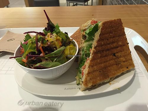 I am impressed that a mall has an exclusive Vegan place to eat. Food is really good.  at Urban Herbivore - Eaton Centre in Toronto