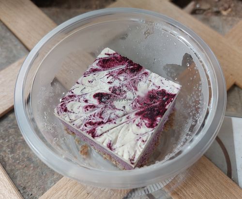 (Vegan) Raw Blueberry Cheesecake 👍 at Spicebox Organics Market & Cafe - Kennedy in Hong Kong Island