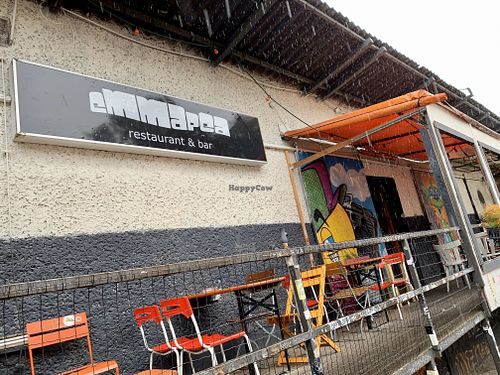 outside at EmmaPea Vegan Food and Bar in Berlin