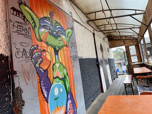 outside at EmmaPea Vegan Food and Bar in Berlin