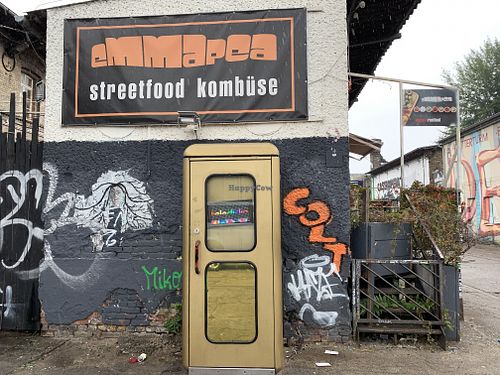 outside at EmmaPea Vegan Food and Bar in Berlin