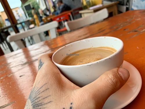 coffee at EmmaPea Vegan Food and Bar in Berlin