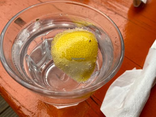 water at EmmaPea Vegan Food and Bar in Berlin