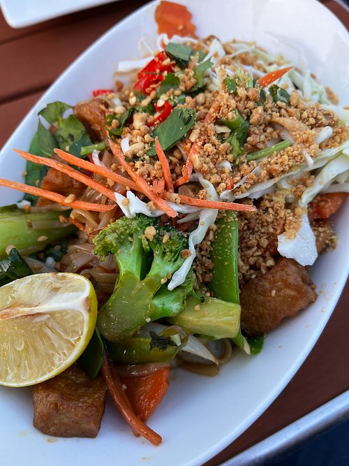 Pad Thai no egg or fish sauce at The Pacific Kitchen in Montgomery