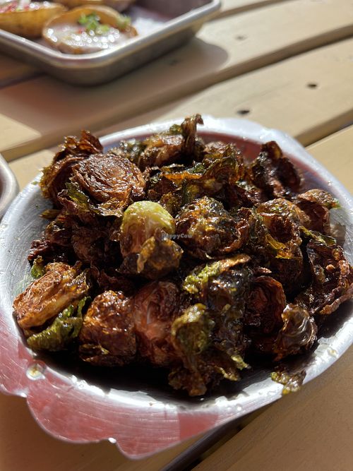 Crispy Brussels Sprouts no chz no tomatoes   at Station No. 3 in St Louis