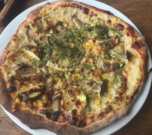 pizza at Vegans Cafe and Restaurant in Kyoto
