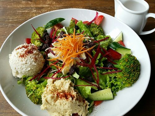 seasonal vegetable salad at Vegans Cafe and Restaurant in Kyoto