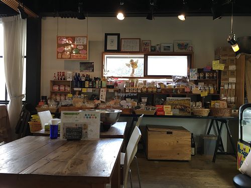 Little shop inside the cafe  at Vegans Cafe and Restaurant in Kyoto
