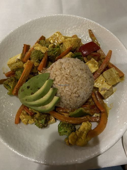 Island tofu curry  at Jardín in Patchogue