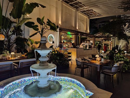 Restaurant interior at Guru Chay in Da Lat