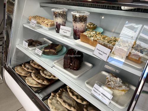 All vegan except the brownies   at Ubuntu Café in Santiago