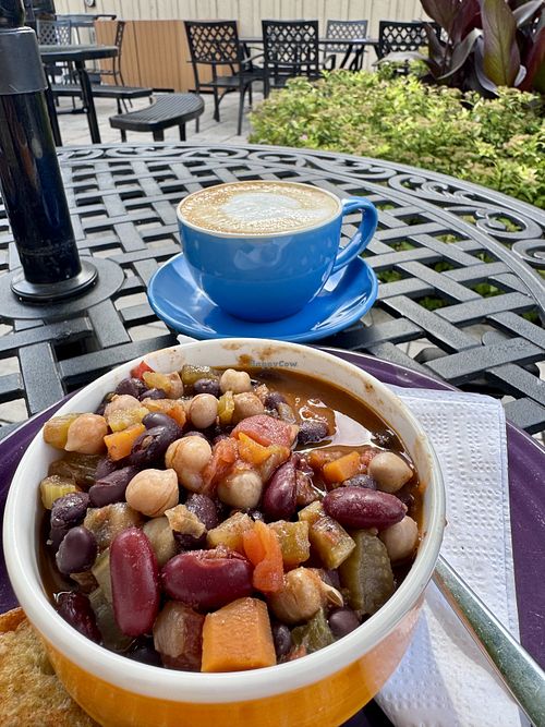 Veggie Chili (V, GF) Small size  at Pistachio Cafe in Gananoque