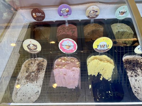 Almond milk ice cream  at alt.Eatery in Bangkok