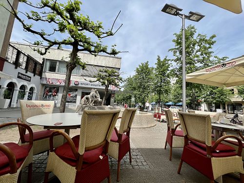 outside seating  at Buonissimo in Kulmbach