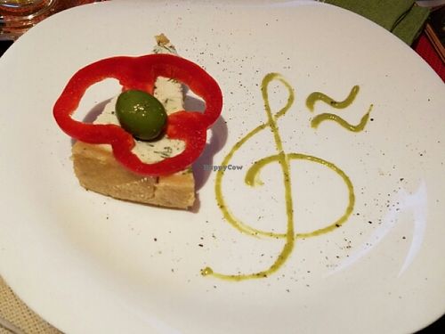 Vegan Cheese pie at Nebos in Kyiv