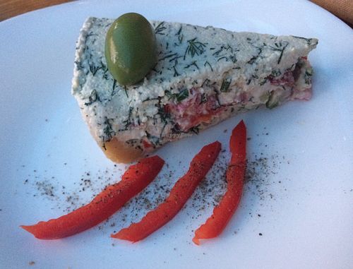 Cheese pie. They are really good at homemade vegan cheese 👌🏼✨ at Nebos in Kyiv