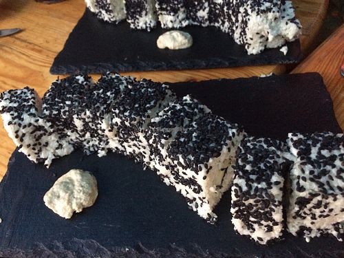 Sorry for the bad picture but the raw sushi were so good that I needed to post it  at Nebos in Kyiv