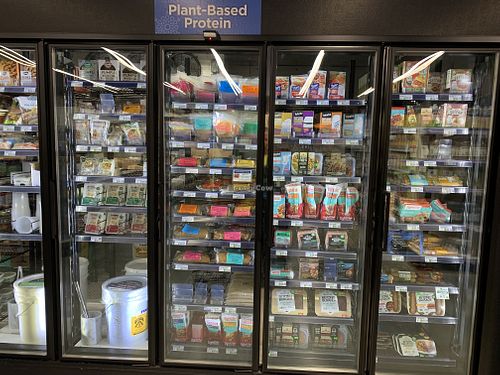 Vegan frozen and fridge sections   at GreenStar Food Co-op - Cascadilla St in Ithaca