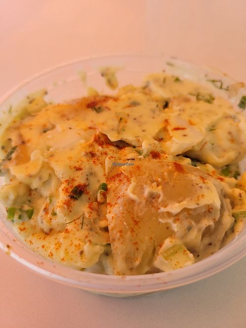 Potato salad at Maciel's Plant-Based Butcher & Deli in Los Angeles