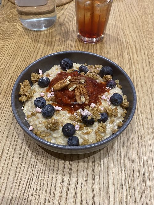 Porridge with coconut milk  at Hobo Coffee House in Stockton-on-tees