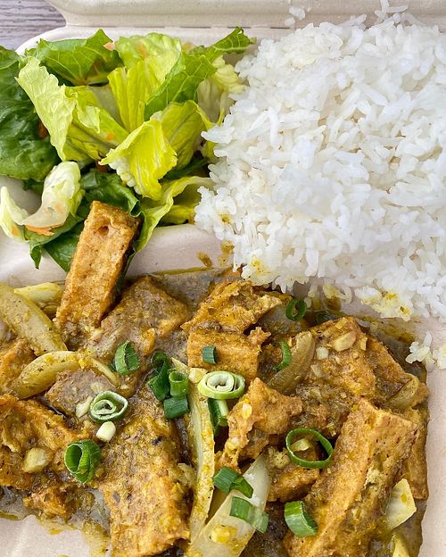 Lemongrass Tofu plate  at Da Best Pho in Lahaina