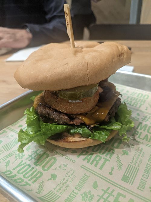 Maverick Burger with a gluten free bun - amazing at Next Level Burger - West Burnside in Portland