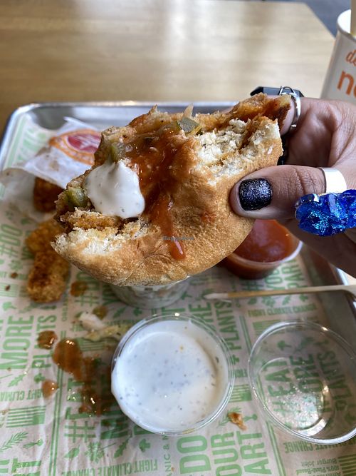 Halfway Finished - Yum 🤤 Sauce was Delightful 💕  at Next Level Burger - West Burnside in Portland