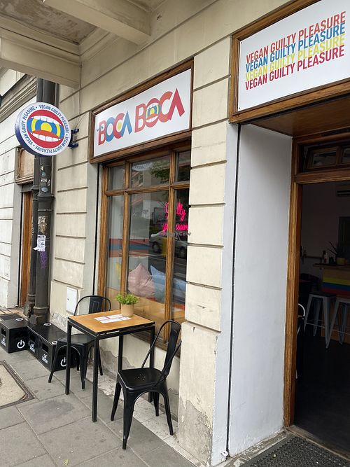 Ouside  at Boca Boca Vegan Guilty Pleasure in Warsaw