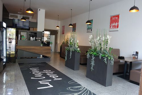 Inside the bistro at Bistro La Cucina Verde in Saarbrucken