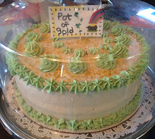 St. Paddy's Day cake at nami Vegan Sweets in Phoenix