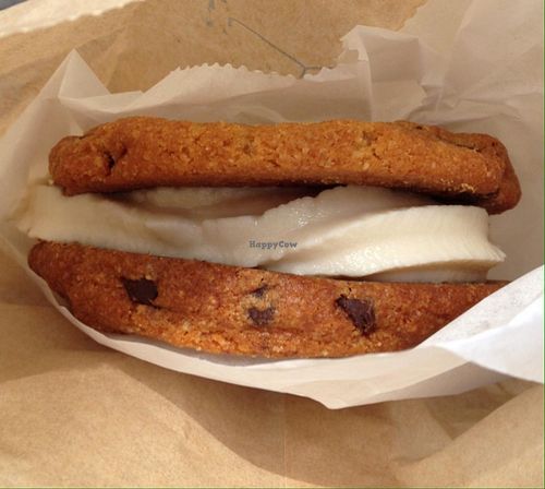 an ice cream cookie sandwich!!  at nami Vegan Sweets in Phoenix