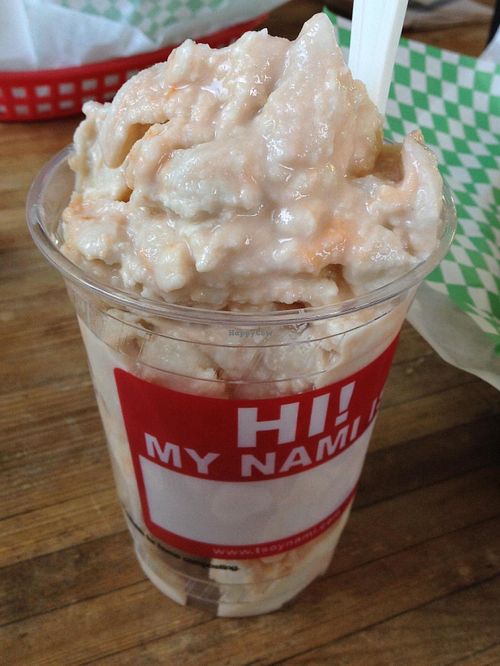 Orange Dreamsicle Tsoynami (ice cream + orange magic + icing + whip cream)! at nami Vegan Sweets in Phoenix