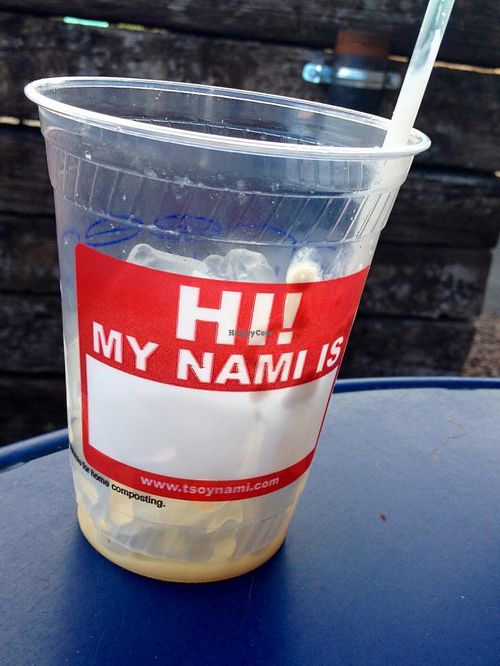 Nami's Caramel Mockiato (after) :D
 at nami Vegan Sweets in Phoenix