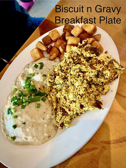 Biscuit and Gravy Plate  at nami Vegan Sweets in Phoenix