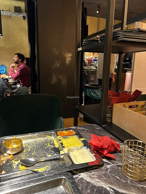 Near front desk  at Saravanaa Bhavan in Cologne