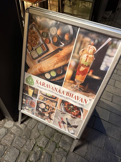 sign  at Saravanaa Bhavan in Cologne