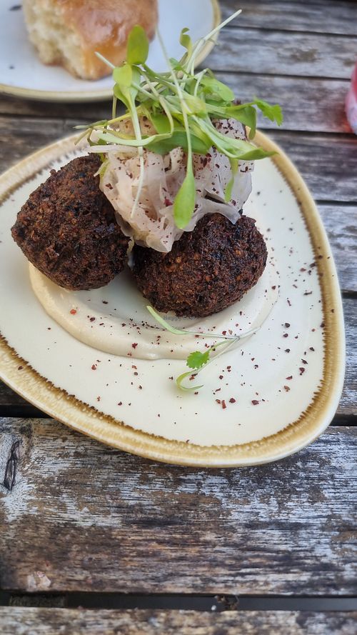 Falafel at Queen of Cups in Glastonbury