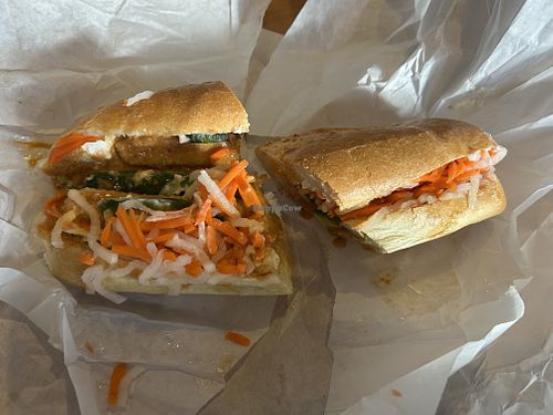 Bahn Mi w Crispy Tofu  at La Baguette in Palm Desert