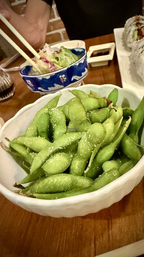 Steamed Soy  at Kinkura in Vancouver