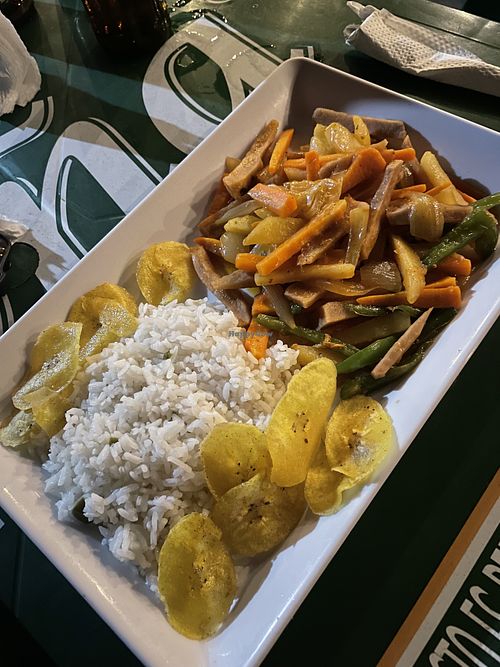 Vegetables with rice  at Bar Pollo Cervecero in Ometepe