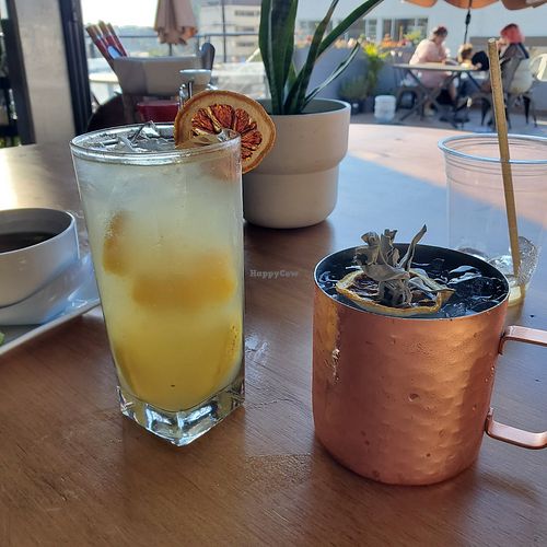 Sake C and Mexican Mule at Bhumi in Tijuana